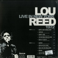 Back View : Lou Reed - LIVE IN NEW YORK 1972 (LP) - Zyx Music / ZYX 20876-1