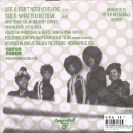 Back View : The Words Of Wisdom and Truth Revue - DONT NEED YOUR LOVE (7 INCH) - Cannonball / CBLL034