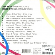 Back View : V/A mixed by Helmut Dubnitzky - ONE YEAR BRISE RECORDS (CD) - Brise Records / Zyx 55714-2