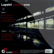 Back View : Lepetri - ACOUSTIC SIGNS (2X12INCH) - Wanted Beatz / WBZ003