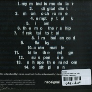 Back View : Phace - SHAPE THE RANDOM (CD) - Neosignal / nsgnlcd002