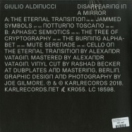 Back View : Giulio Aldinucci - DISAPPEARING IN A MIRROR (LTD GREEN LP + MP3) - Karl Records / KR055