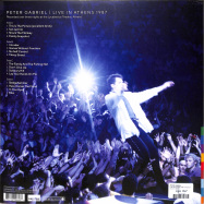 Back View : Peter Gabriel - LIVE IN ATHENS 1987 (LTD 180G 2LP) - Caroline / PGLPRP18 / 0800623