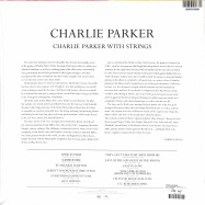 Back View : Charlie Parker - WITH STRINGS (LP) - Verve / 5345888