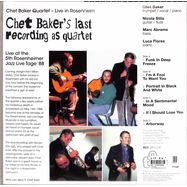 Back View : Chet Baker - LIVE IN ROSENHEIM (white 2LP) - Music On Vinyl / MOVLP3273