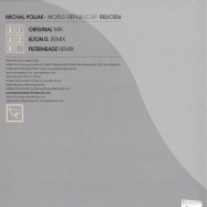 Back View : Michal Poliak - WORLD REPUBLIC EP (Filterheadz & Elton D RMXS) - RELIC004