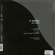 Back View : H-burns - SIX YEARS (10 INCH, INCL. DOWNLOAD CARD) - Because Music / BEC5161267