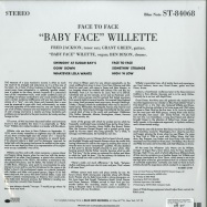 Back View : Baby Face Willette - FACE TO FACE (180G LP) - Blue Note / 7743434