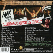 Back View : Max & The Broadway Metal Choir - AND GOD GAVE US MAX (LP) - Goldencore Records / GCR 20163-2