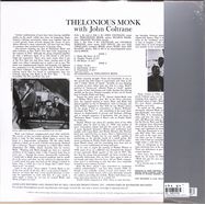 Back View : Thelonious Monk & John Coltrane - THELONIOUS MONK WITH JOHN COLTRANE (180G LP) - Concord Records / 7247906