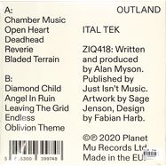 Back View : Ital Tek - OUTLAND (BLACK LP) - Planet Mu / ZIQ418 / 00140894