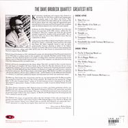 Back View : Dave Brubeck - GREATEST HITS (LP) - Not Now / NOTLP288