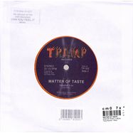 Back View : Matter of Taste - STEP BY STEP (7 INCH) - Tramp Records / TR322