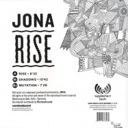 Back View : Jona - RISE EP - Supplement Facts / SFR019