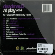 Back View : Deadmau5 - AT PLAY VOL. 4 (CD) - Play Records / PLAYCD006