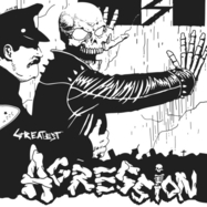Front View : Agression - GREATEST BLACK / WHITE SPLATTER (LP) - Cleopatra Records / 889466373411