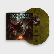 Front View : Jag Panzer - THANE TO THE THRONE (YELLOW / BLACK MARBLED) (2LP) - Atomic Fire Records / 425198170493