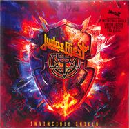 Front View : Judas Priest - INVINCIBLE SHIELD (Indie Red 2LP) Gloss Finish - Columbia International / 196588516719_indie