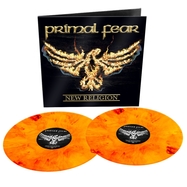 Front View : Primal Fear - NEW RELIGION (2LP) (ORANGE+RED MARBLED VINYL)  - Atomic Fire Records / 2736149814