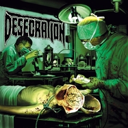 Front View : Desecration - FORENSIX (COL.LP) (LP) (GREEN VINYL) - Metal Age / 1068227MTG