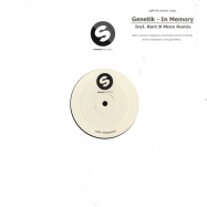 Front View : Genetik - IN MEMORY - BART B MOORE REMIX - Spinnin / SP070