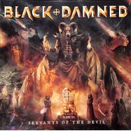 Front View : Black & Damned - SERVANTS OF THE DEVIL (LTD.GTF.GREY / ORANGE 2 LP) - Roar! Rock Of Angels Records Ike / ROAR 2304LP