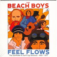 Front View : The Beach Boys - FEEL FLOWS - SESSIONS 1969-71 (BLUE / YELLOW 4LP) - Capitol / 0880213