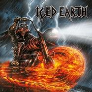 Front View : Iced Earth - HELLRIDER (LTD.RED / YELLOW / BLACK SPLATTER LP) - Roar! Rock Of Angels Records Ike / ROAR 2310LPR