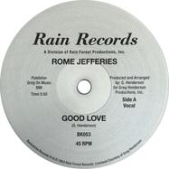 Front View : Rome Jefferies - GOOD LOVE - Backatcha Records / BK 053