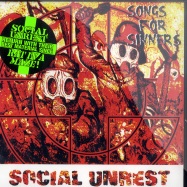 Front View : Social Unrest - SONGS FOR SINNERS (MARBLED 7 INCH) - Dr. Strange Records / dsr124