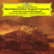 Front View : MICHELANGELI,ARTURO BENEDETTI/GIULINI,CARLO MA / Ludwig van Beethoven - BEETHOVEN: KLAVIERKONZERT 5- - EMPEROR - (LP) - Deutsche Grammophon / 4837862