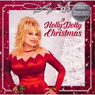Front View : Dolly Parton - A HOLLY DOLLY CHRISTMAS (Silver Indie VINYL) - Warner / 0093624854500_indie