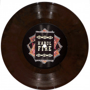 Front View : Farhot - KABUL FIRE VOL 2 (7 INCH, BROWN MARBLED COLOURED, VINYL ONLY) - Little Beat More / LBM012C