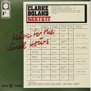 Front View : Clarke-Boland Sextett - MUSIC FOR THE SMALL HOURS (LP) - P-Vine / PLP7423