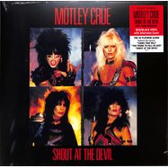 Front View : Mtley Cre - SHOUT AT THE DEVIL (BLACK IN RUBY COLORED VINYL) (LP) - BMG Rights Management / 405053896150