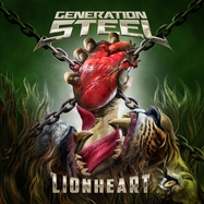 Front View : Generation Steel - LIONHEART (RED MARBLED VINYL) (LP) - El Puerto Records / 2972164PUE