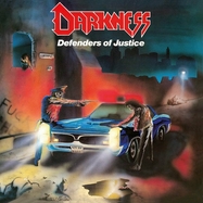 Front View : Darkness - DEFENDERS OF JUSTICE (SPLATTER VINYL) (LP) - High Roller Records / HRR 338LP2SP