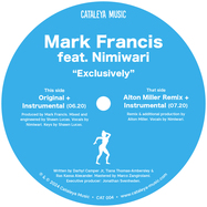 Front View : Mark Francis feat. Nimiwari - EXCLUSIVELY (INCL. ALTON MILLER RMX) - Cataleya Music / CAT-004