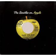 Front View : Plastic One Band (Lennon, Mc Cartney) - GIVE PEACE A CHANCE / REMEMBER LOVE (7 INCH) - Apple Orange / APPLE1809