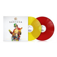 Front View : Santana / Various - MANY FACES OF SANTANA (Yellow & Red Transparent 2LP) - Music Brokers / VYN74