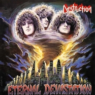 Front View : Destruction - ETERNAL DEVASTATION (SILVER VINYL) (LP) - High Roller Records / HRR 547LP7S