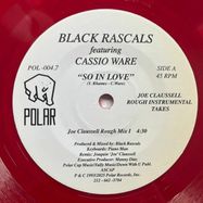 Front View : Black Rascals - SO IN LOVE (J. CLAUSSELL EDIT/RED VINYL, 7 INCH) - Polar / POL.004.7