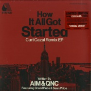 Front View : Aim & QNC - HOW IT ALL GOT STARTED - CURT CAZAL REMIX EP (CREAM VINYL) - ATIC Records / atic017