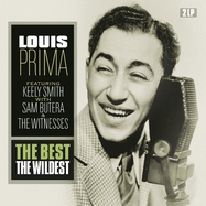 Front View : Louis Prima - BEST - THE WILDEST (Solid Yellow & Transparent Green Mixed  2LP) - VINYL PASSION / VPL80788