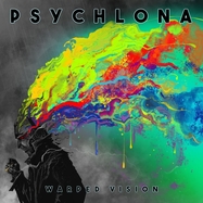 Front View : Psychlona - WARPED VISION (LP) (BLUE WHITE MARBLED VINYL) - Magnetic Eye Records / MER139LPB2