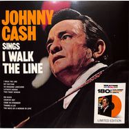 Front View : Johnny Cash - SINGS I WALK THE LINE (COLORED ORANGE VINYL) - Waxtime In Color / 950741