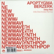 Front View : Apoptygma Berzerk & Vile Electrodes - DEEP RED ( CLEAR , 7 INCH) - Tatra / TAT070 / 9396193