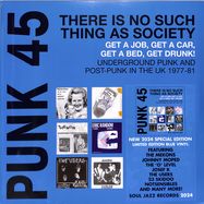 Front View : Various Artists - PUNK 45! THERES NO SUCH THING AS SOCIETY (BLUE 2LP) - Soul Jazz / 05256271