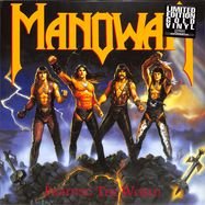 Front View : Manowar - FIGHTING THE WORLD (GOLD VINYL) (LP) - Listenable Records / 1084470LIR