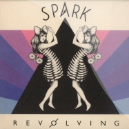Front View : Spark - REVOLVING / WRAP (WHITE VINYL 7 INCH) - Neon Gold / gold021